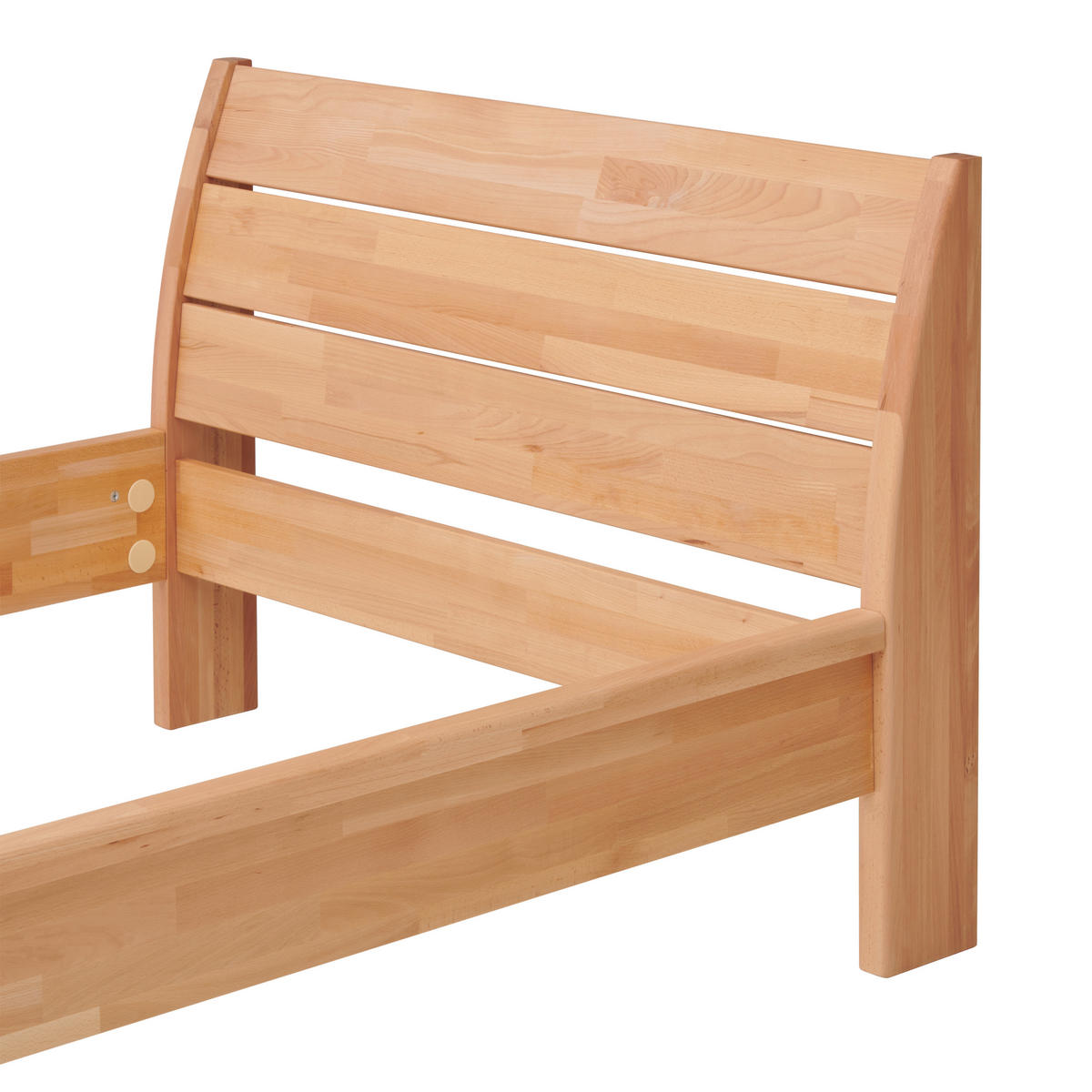 BETT 140/200 cm  in Kernbuche   - Kernbuche, Modern, Holz (140/200cm) - MID.YOU