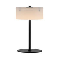 LED-TISCHLEUCHTE Marika 20/20/33 cm  - Schwarz, Design, Glas/Kunststoff (20/20/33cm) - Paul Neuhaus