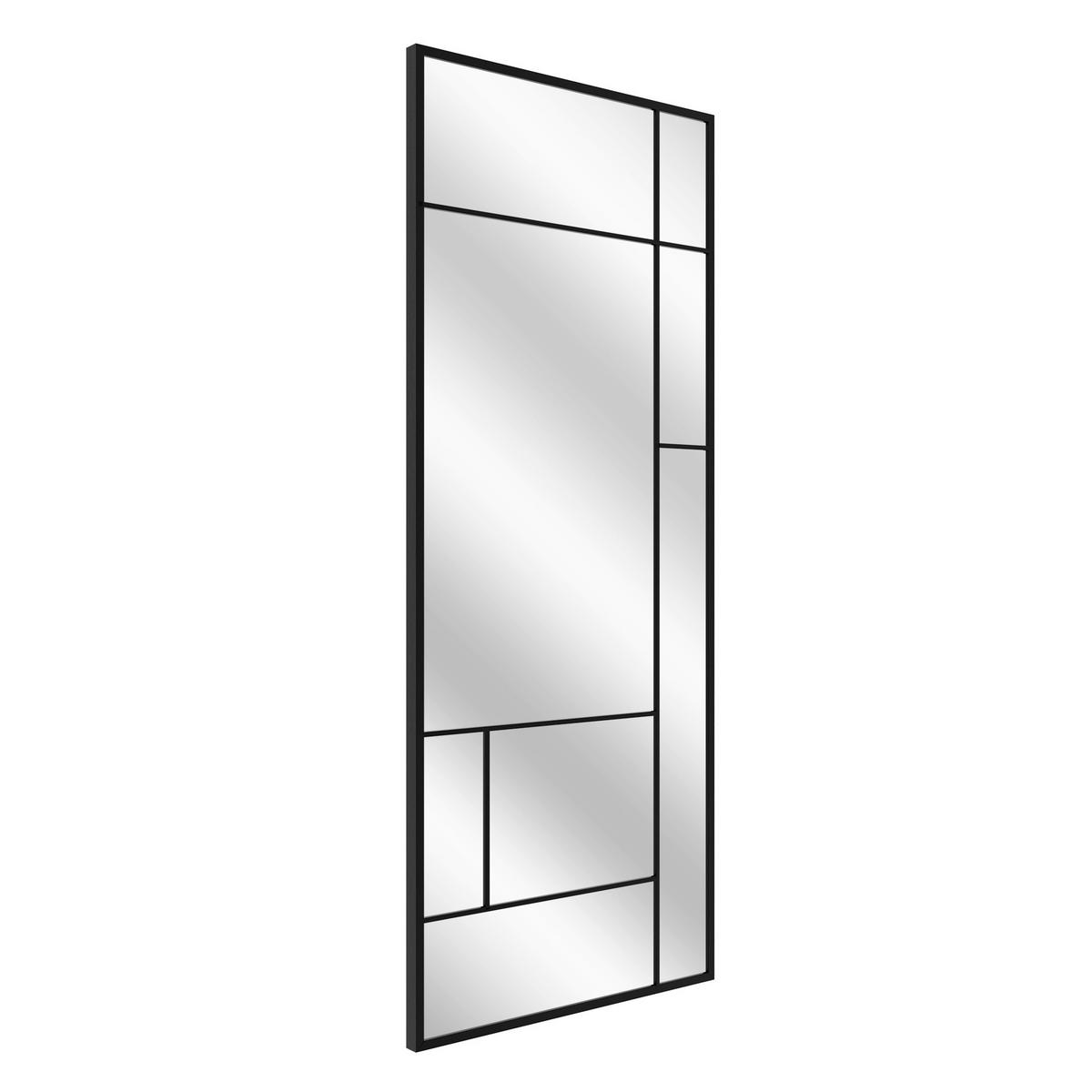 DEKOSPIEGEL  60/150 cm   in rechteckig  - Schwarz, Basics, Glas/Holz (60/150cm)