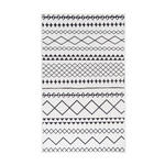 FLACHWEBETEPPICH 120/180 cm Maya 425 Weiß / Schwarz Schwarz, Weiß  - Schwarz/Weiß, Basics, Textil (120/180cm) - Novel