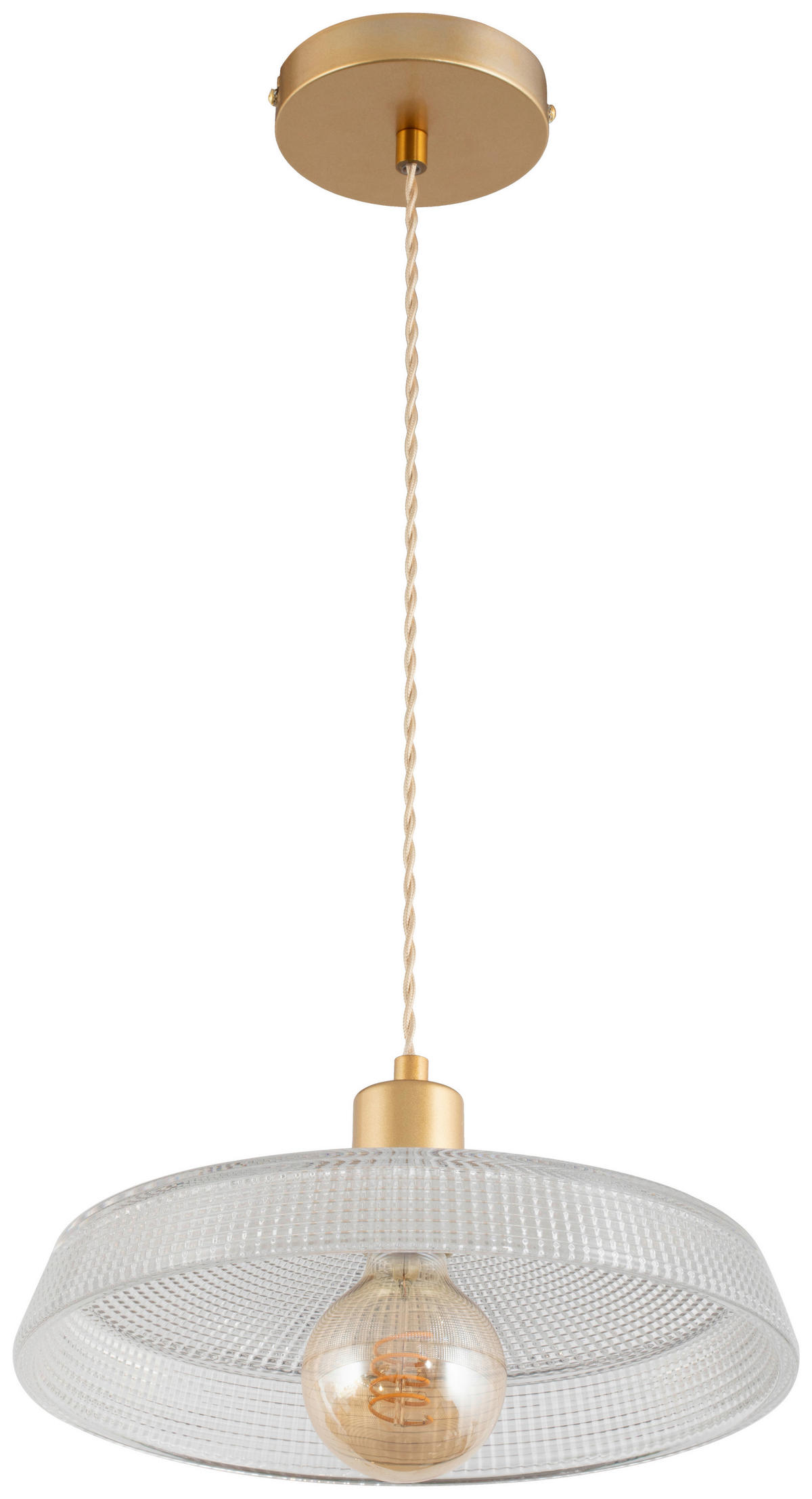 HÄNGELEUCHTE 30/113 cm  - Klar, Trend, Glas/Metall (30/113cm) - Novel