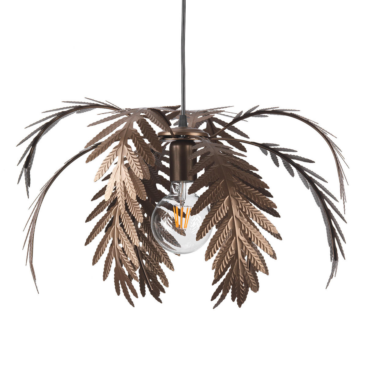 PENDELLEUCHTE 50/50/110 cm  - Dunkelbraun, KONVENTIONELL, Metall (50/50/110cm)