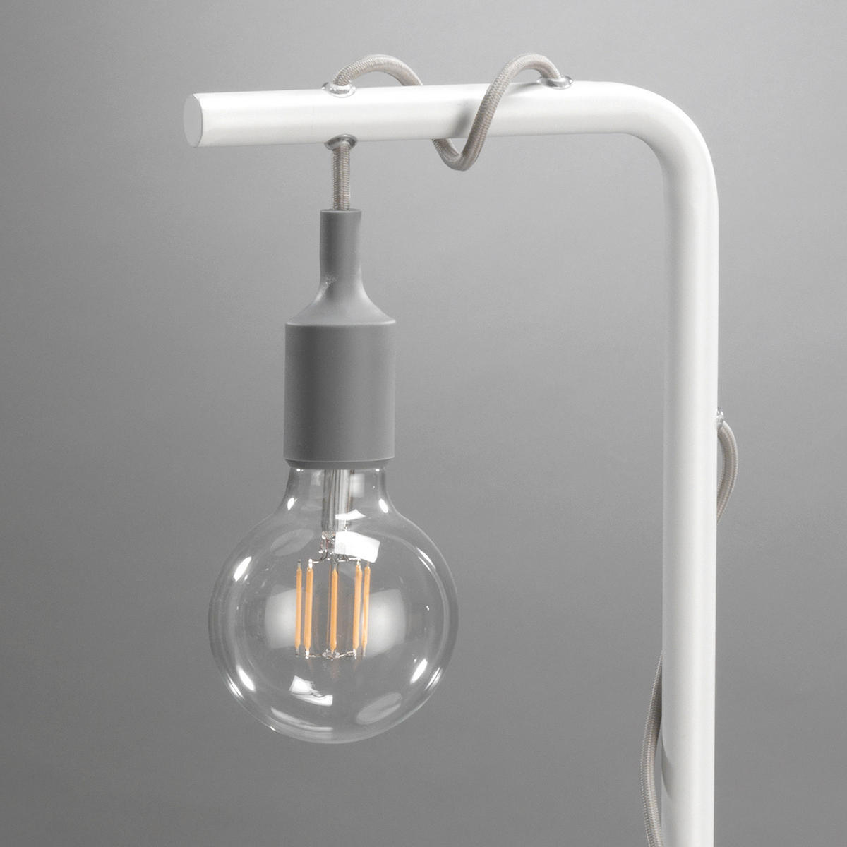 TISCHLEUCHTE 30/15/48 cm   - Perlmutt/Schwarz, Basics, Kunststoff/Metall (30/15/48cm)