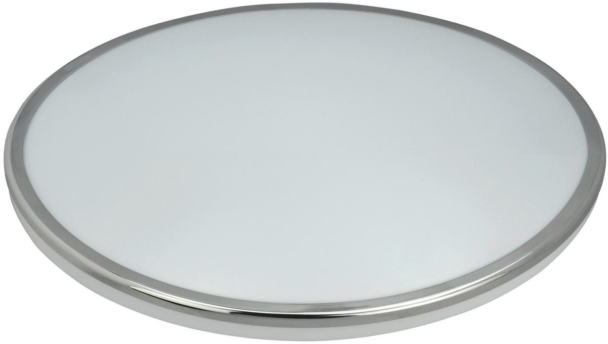 LED-DECKENLEUCHTE white² 33/5,7 cm   - Chromfarben, Basics, Kunststoff/Metall (33/5,7cm)