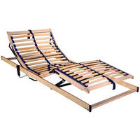 ELEKTRISCHER LATTENROST 90/200 cm Kopfteil, Fußteil, Mittelzone verstellbar, Birke  - Birkefarben/Buchefarben, Basics, Holz/Kunststoff (90/200cm) - Sleeptex