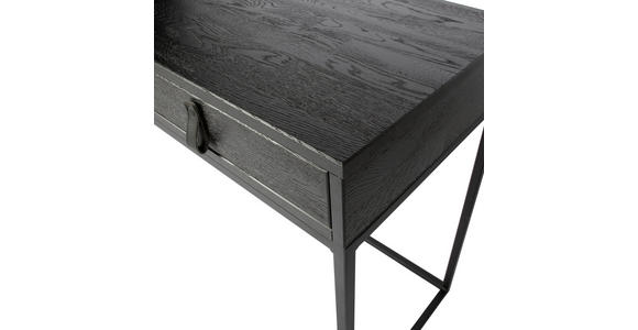 SCHREIBTISCH 140/44/75 cm  in Schwarz  - Schwarz, KONVENTIONELL, Holz/Metall (140/44/75cm) - Carryhome