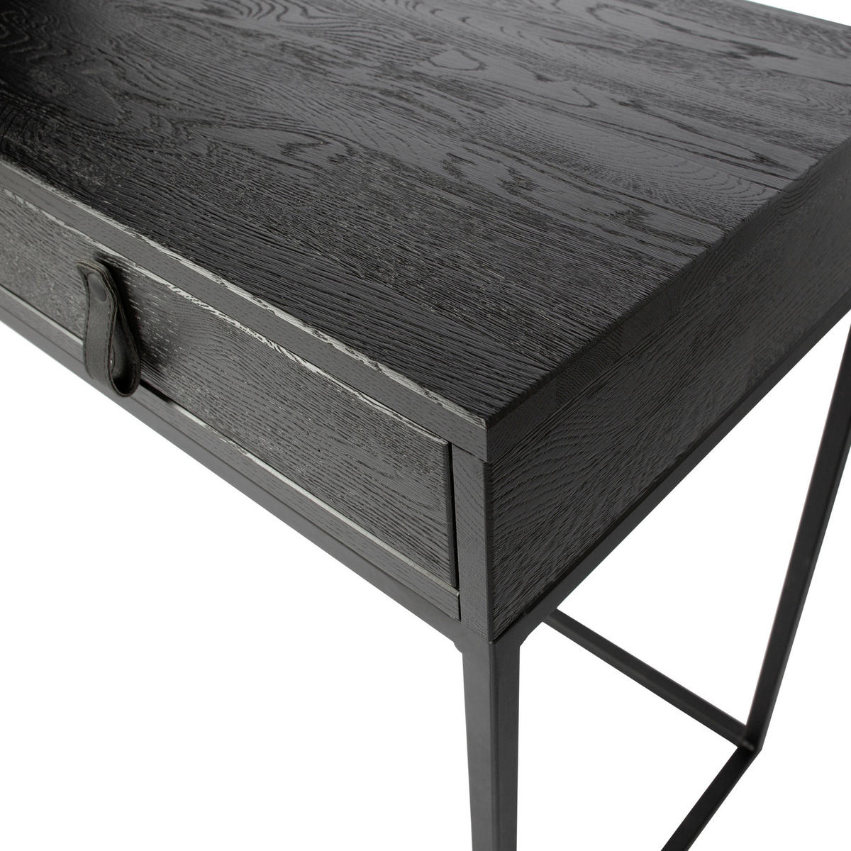 SCHREIBTISCH 140/44/75 cm  in Schwarz  - Schwarz, Design, Holz/Metall (140/44/75cm) - Carryhome
