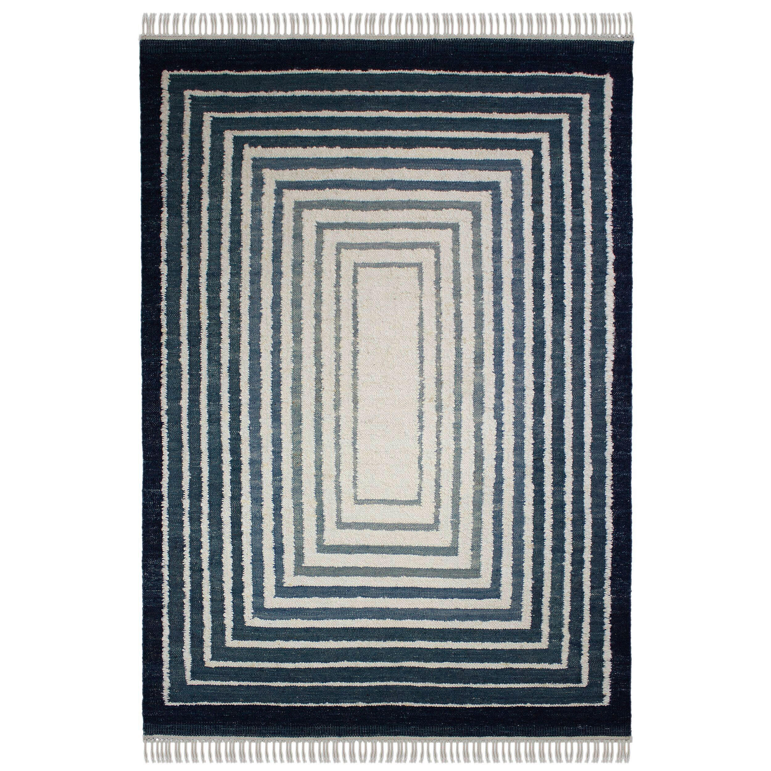 Flair Rugs RUČNĚ TKANÝ KOBEREC, 200/300 cm modrá