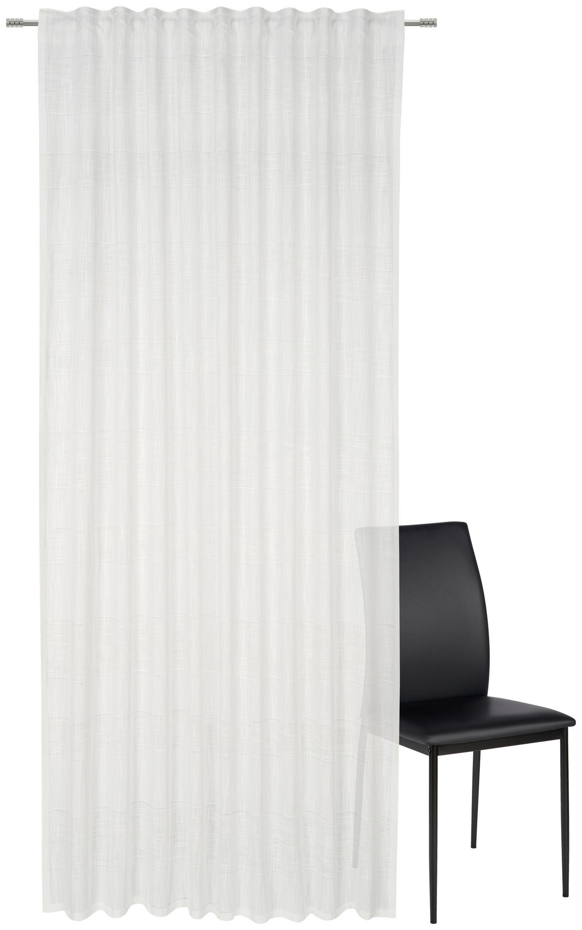 HOTOVÝ ZÁVĚS, neprůsvitné, 140/255 cm - bílá, Basics, textil (140/255cm) - Bio:Vio