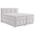 BOXSPRINGBETT 180/200 cm  in Beige  - Beige/Schwarz, KONVENTIONELL, Kunststoff/Textil (180/200cm) - Carryhome