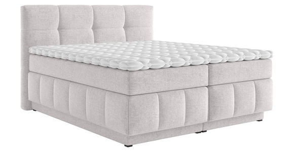 BOXSPRINGBETT 160/200 cm in Beige - Beige/Schwarz, KONVENTIONELL, Kunststoff/Textil (160/200cm) - Carryhome