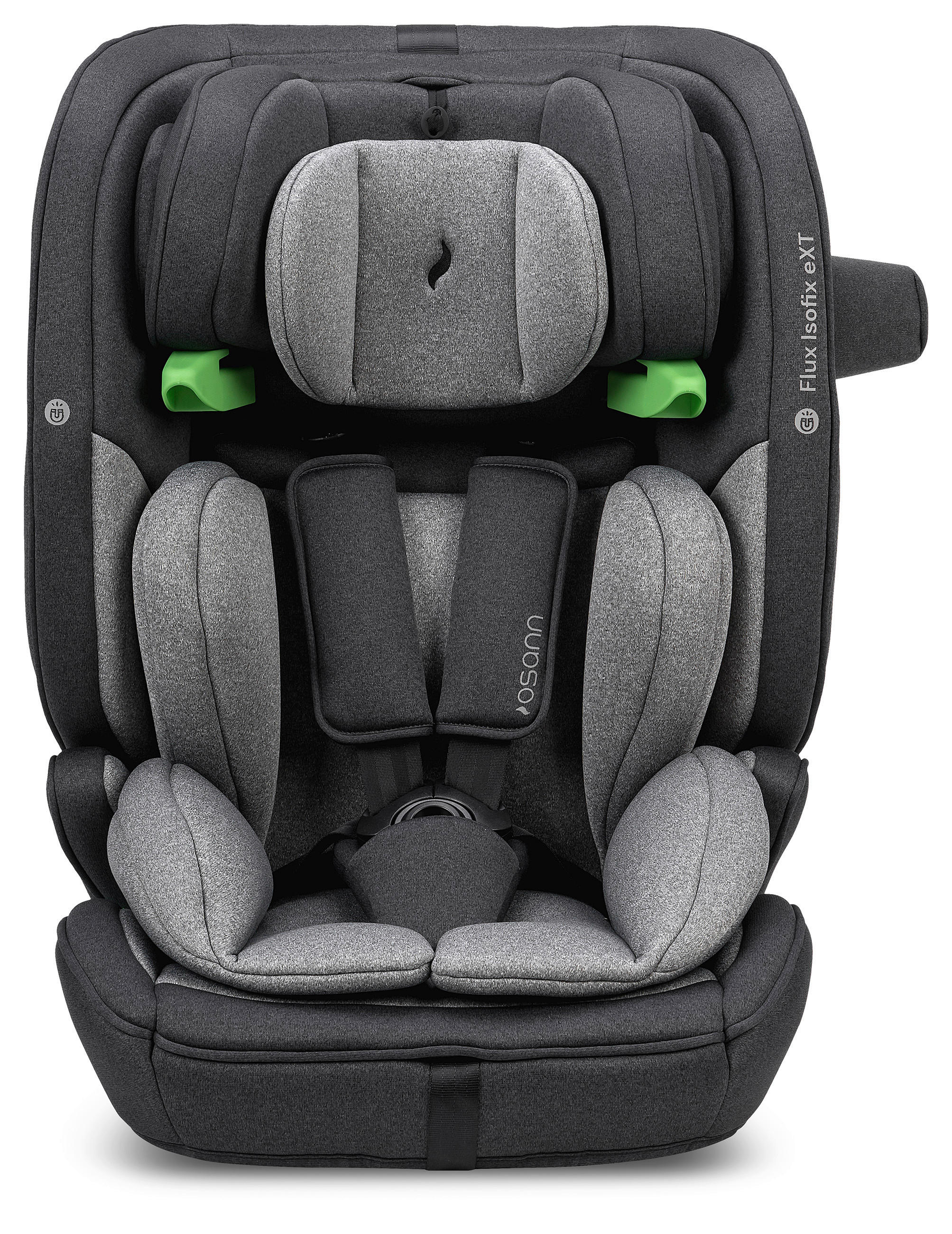 KINDERAUTOSITZ Flux Isofix eXT  - Schwarz/Grau, Basics, Kunststoff/Textil (44/61.5/47cm) - Osann