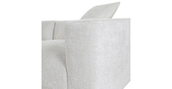 ECKSOFA in Chenille Creme  - Creme/Schwarz, MODERN, Kunststoff/Textil (178/323cm) - Carryhome