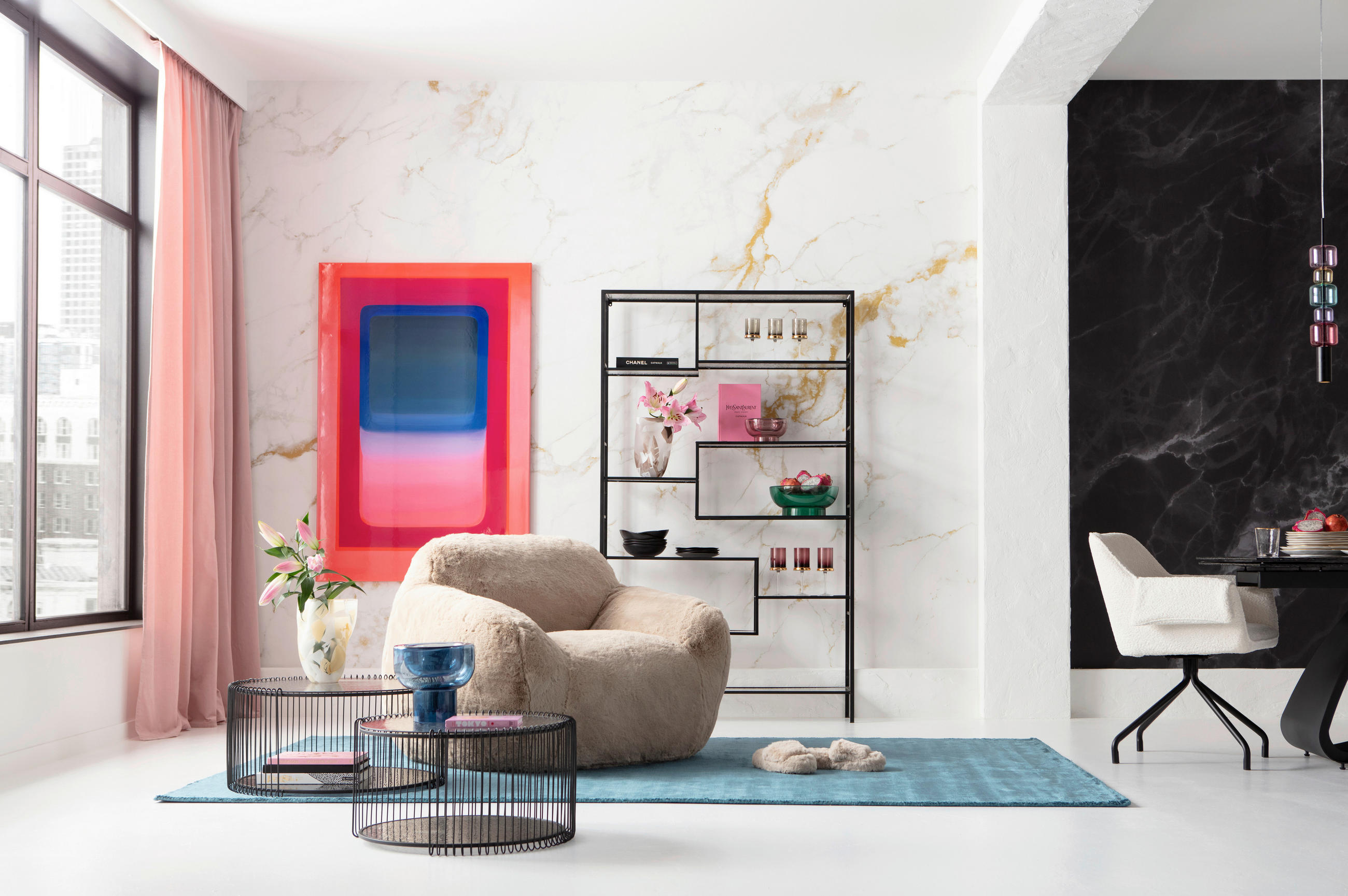 SESSEL in Creme  - Creme, Design, Fell (115/81/104,5cm) - Kare-Design