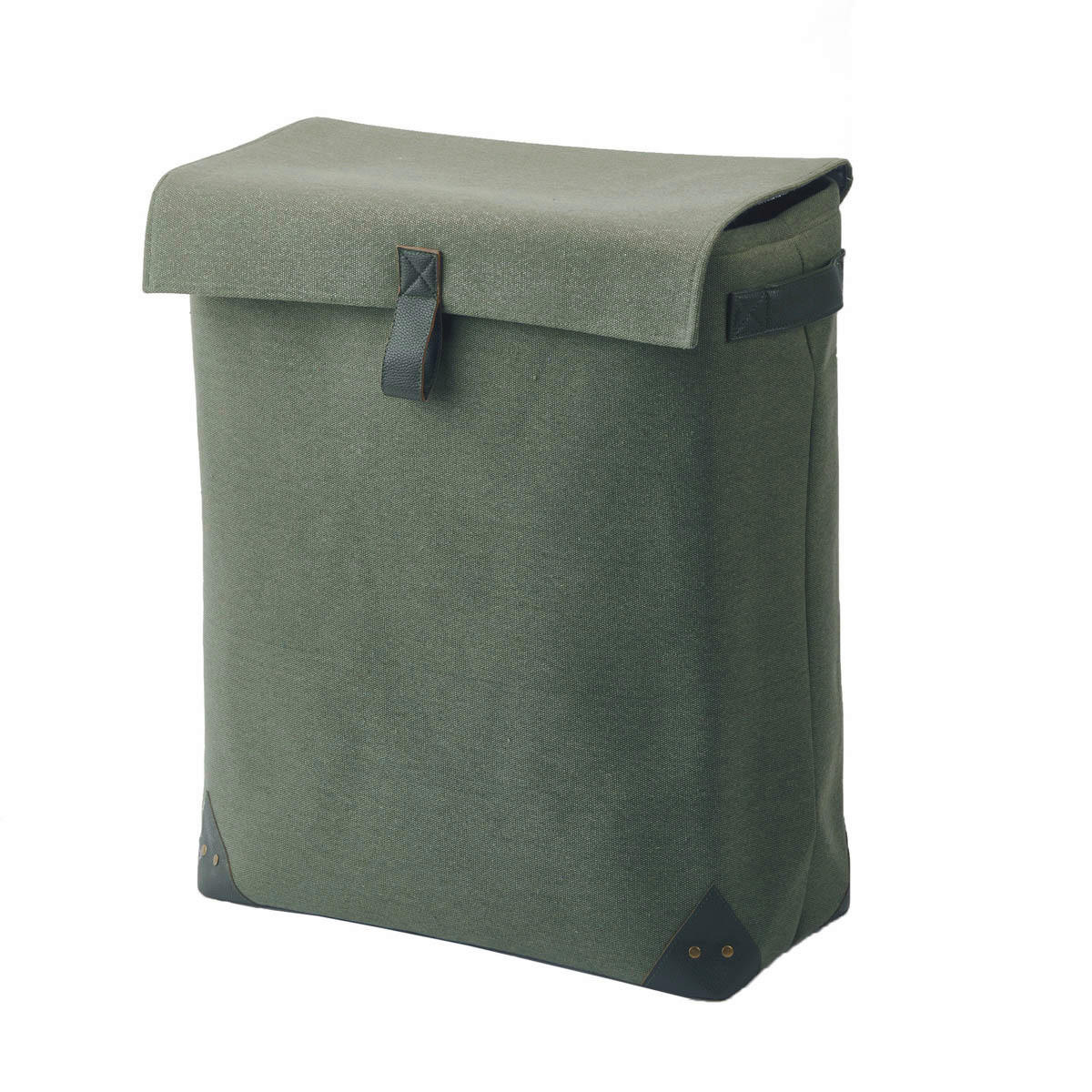 WÄSCHEKORB - Dunkelgrün/Grün, Basics, Textil (50/25/60cm) - Aquanova
