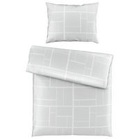 POSTEĽNÁ BIELIZEŇ, satén, svetlosivá, 140/200 cm - svetlosivá, Konventionell, textil (140/200cm) - Dieter Knoll