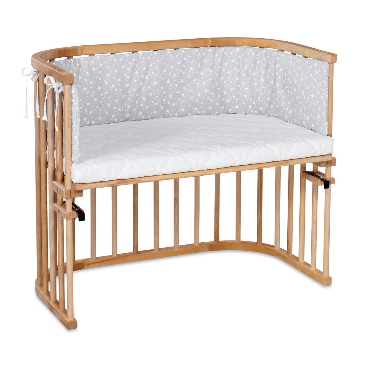 BEISTELLBETT  96/54/79 cm  - Kernbuche, Basics, Holz (96/54/79cm) - Babybay