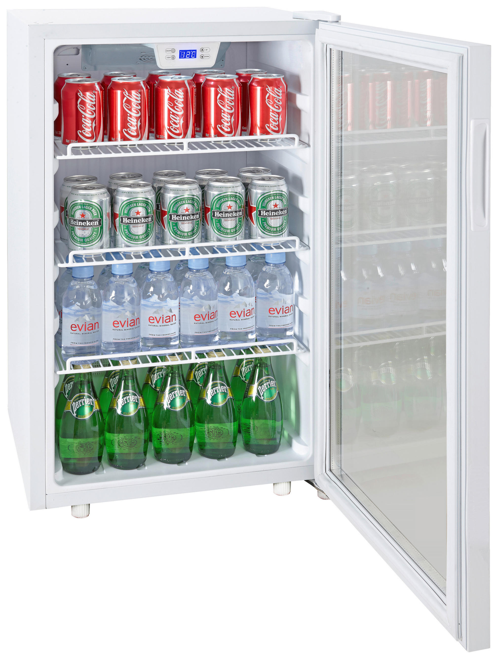 GETRÄNKEKÜHLSCHRANK 48/85/43 cm  - Weiß, Basics, Glas/Kunststoff (48/85/43cm) - Silva Homeline