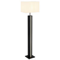 LED-STEHLEUCHTE Forest 40/27/150 cm  - Dunkelbraun/Schwarz, Design, Holzwerkstoff/Kunststoff (40/27/150cm) - Globo