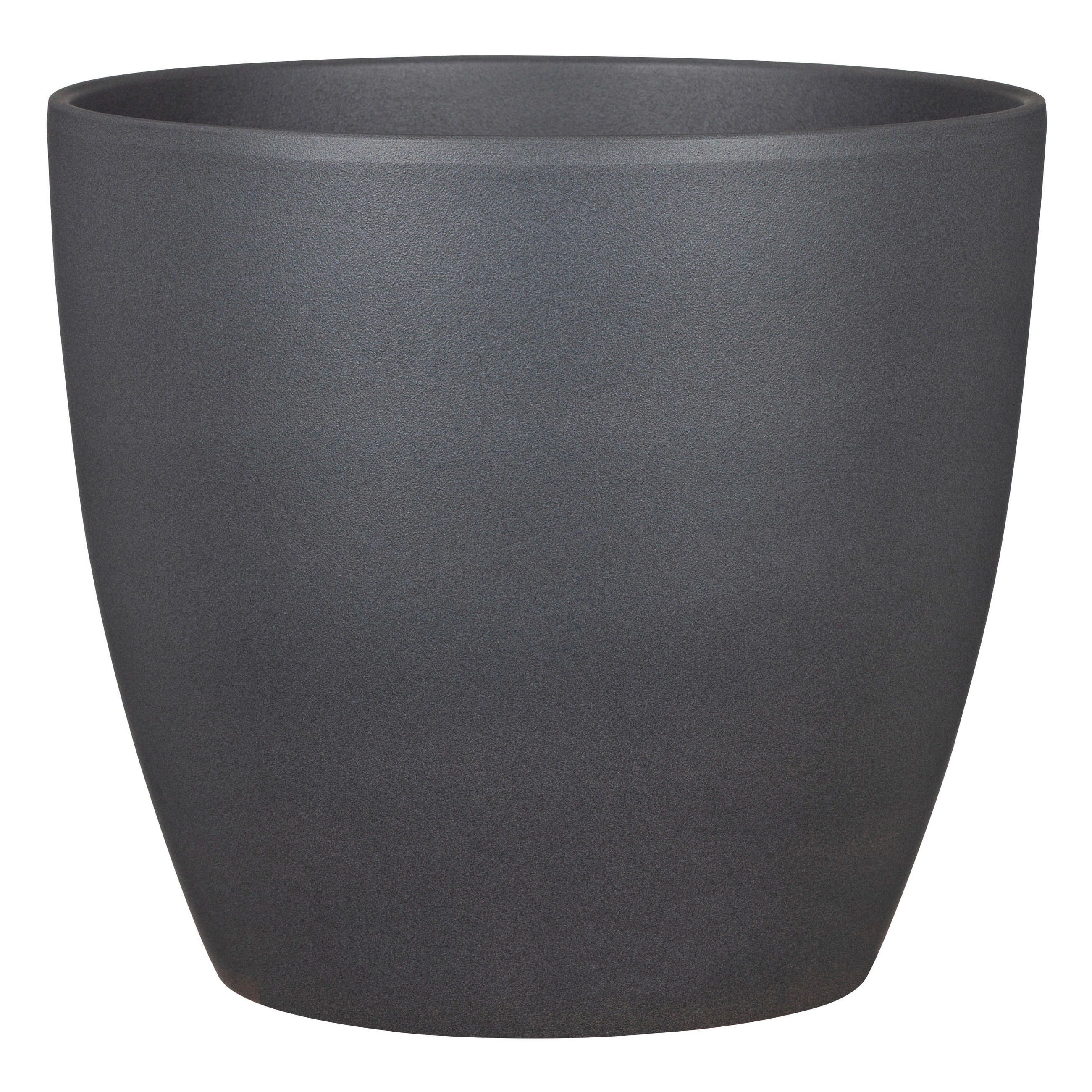 BLUMENTOPF  - Dunkelgrau, Basics, Keramik (28/28/25cm)