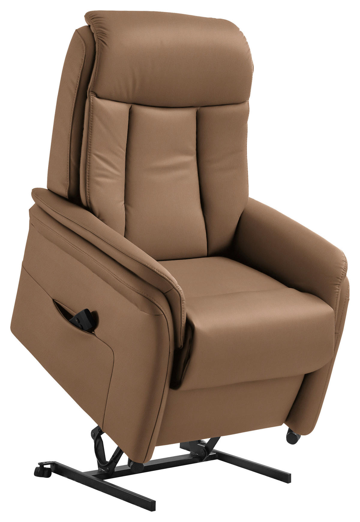 FERNSEHSESSEL in Braun  - Schwarz/Braun, Konventionell, Leder/Kunststoff (74/107/84cm) - Valdera