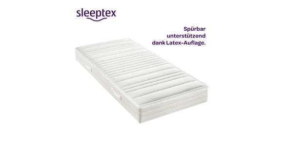 LATEXMATRATZE 100/200 cm  - Weiß, Basics, Textil (100/200cm) - Sleeptex