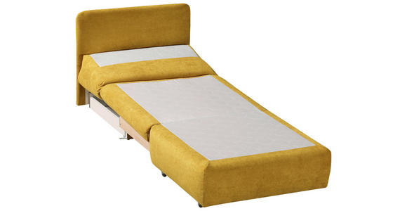 SCHLAFSESSEL Flachgewebe Gelb - Gelb, Design, Textil (90/89cm) - Novel
