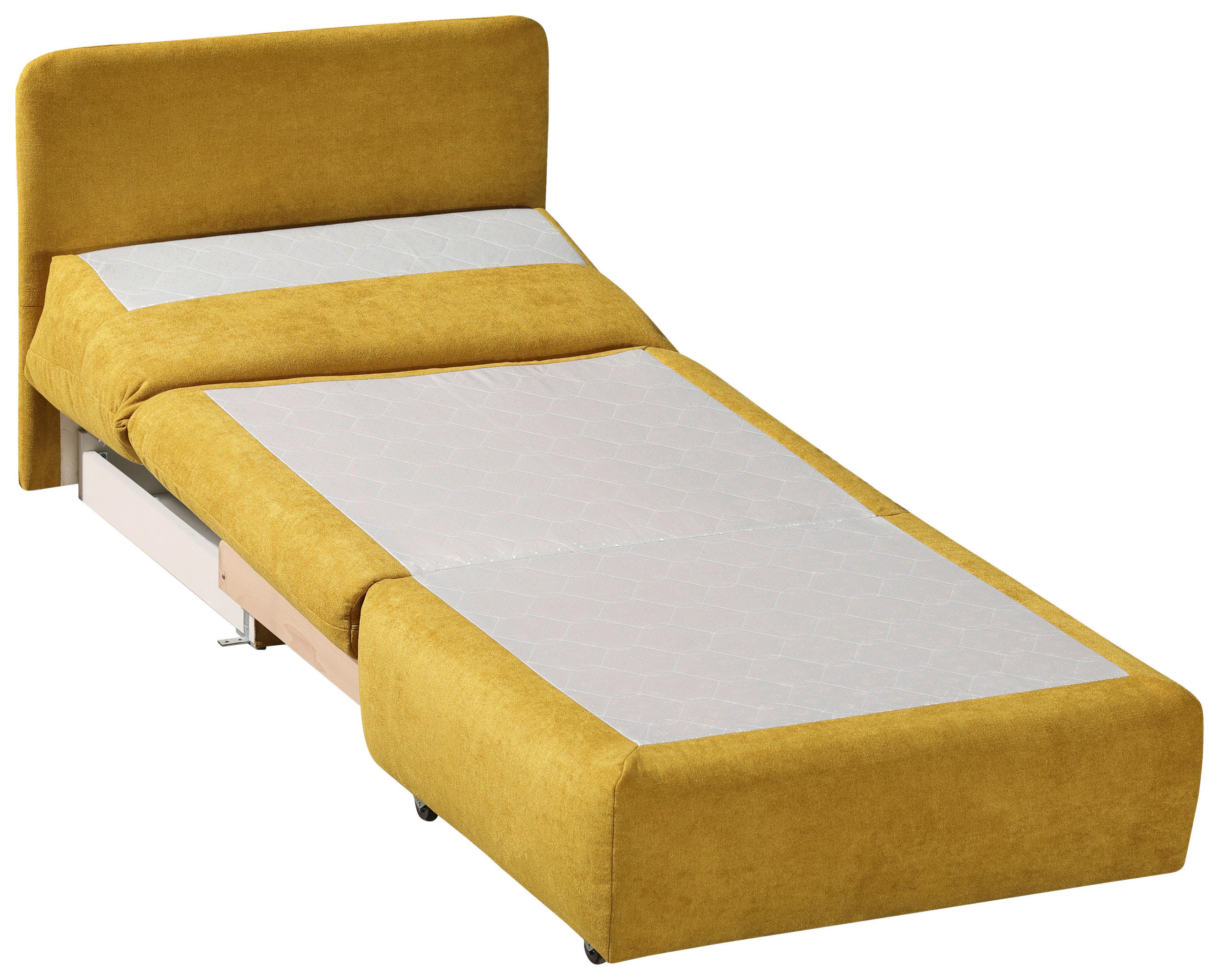 SCHLAFSESSEL Flachgewebe Gelb    - Gelb, Design, Textil (90/89/83cm) - Novel