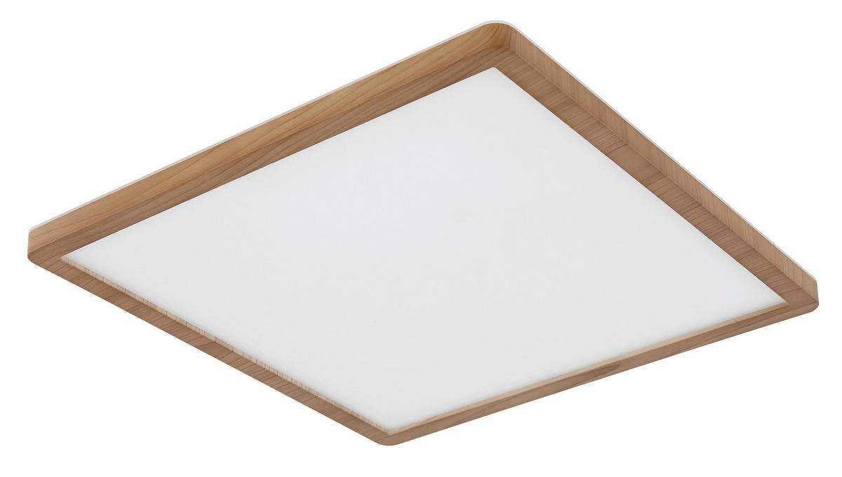LED-DECKENLEUCHTE 18 W    29,4/29,4/25 cm  - Weiss/Opal, Natur, Kunststoff (29,4/29,4/25cm) - Globo