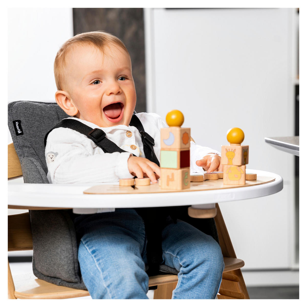 ESS- UND SPIELBRETT Arketa Play Tray  - Weiß, Basics, Kunststoff (46/4,6/58cm) - Hauck