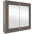 SCHWEBETÜRENSCHRANK 2-türig Braun, Eichefarben, Grau - Eichefarben/Alufarben, Design, Glas/Holzwerkstoff (271/210/62cm) - Xora SCHWEBETÜRENSCHRANK 2-türig Braun, Eichefarben, Grau - Eichefarben/Alufarben, Design, Glas/Holzwerkstoff (271/210/62cm) - Xora