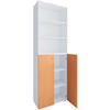 AKTENSCHRANK 70/220/39 cm  - Weiss/Buchefarben, Design, Holzwerkstoff (70/220/39cm) - MID.YOU
