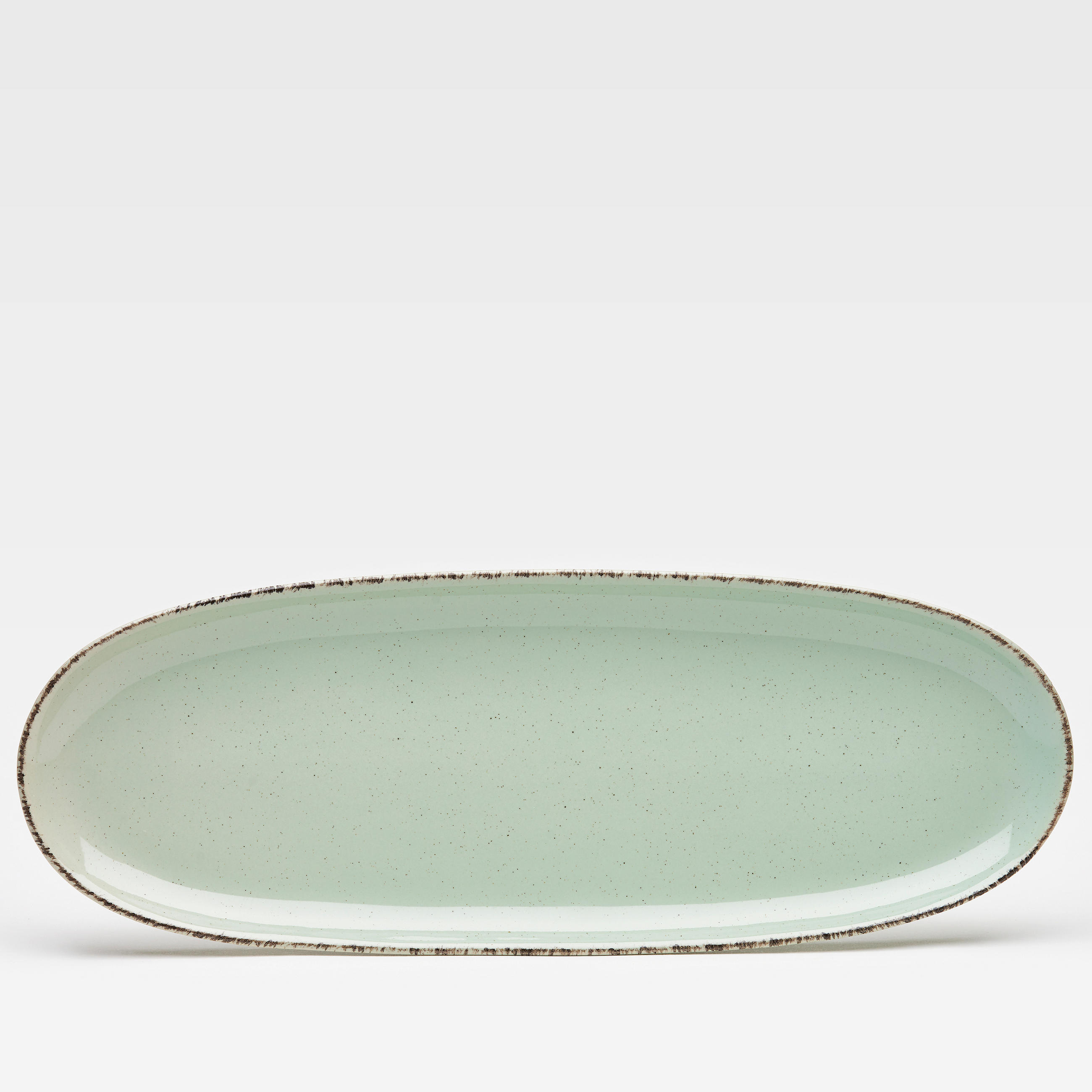 PLATTE - Hellgrün, Basics, Keramik (34/12,5/2,1cm) - Van Well