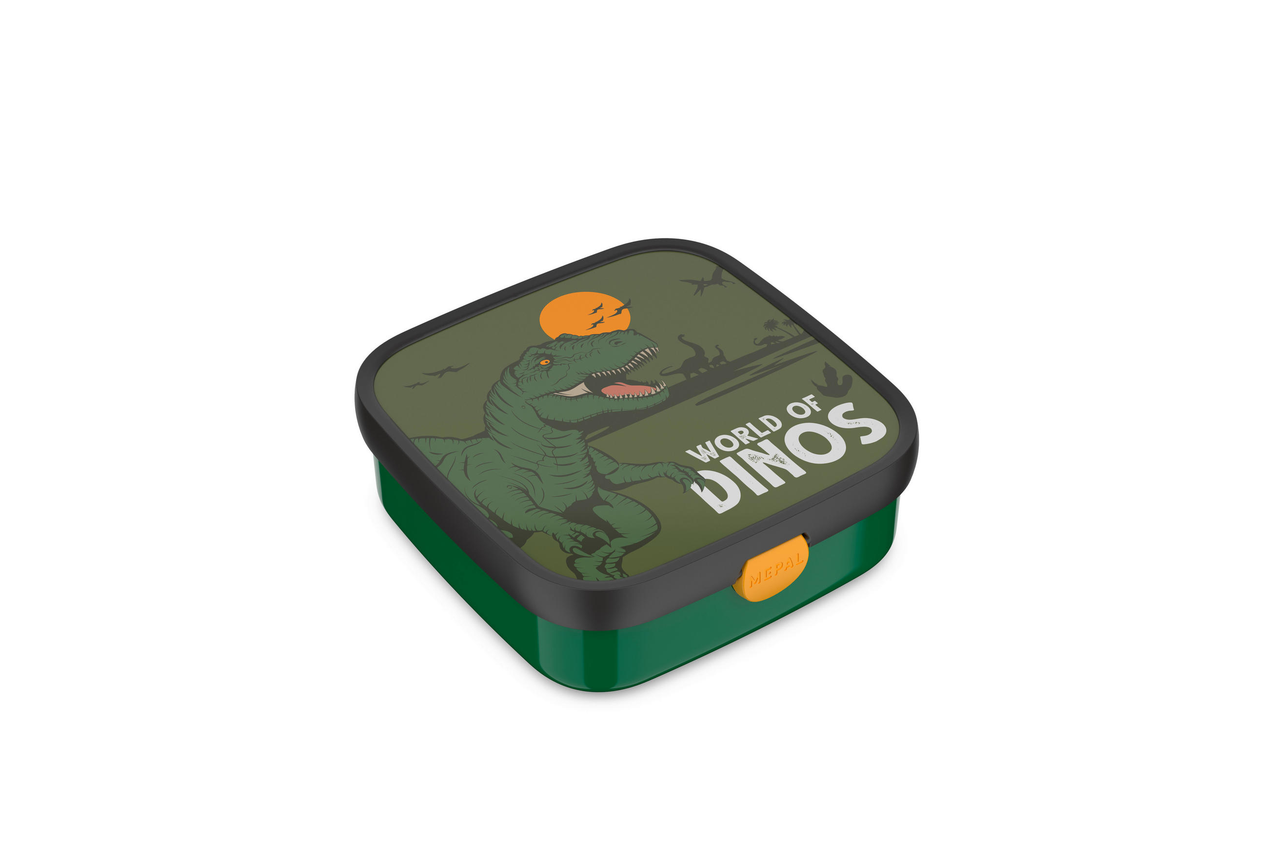 BROTBOX - Multicolor/Grün, KONVENTIONELL, Kunststoff (18,4/18,2/6,5cm) - Mepal