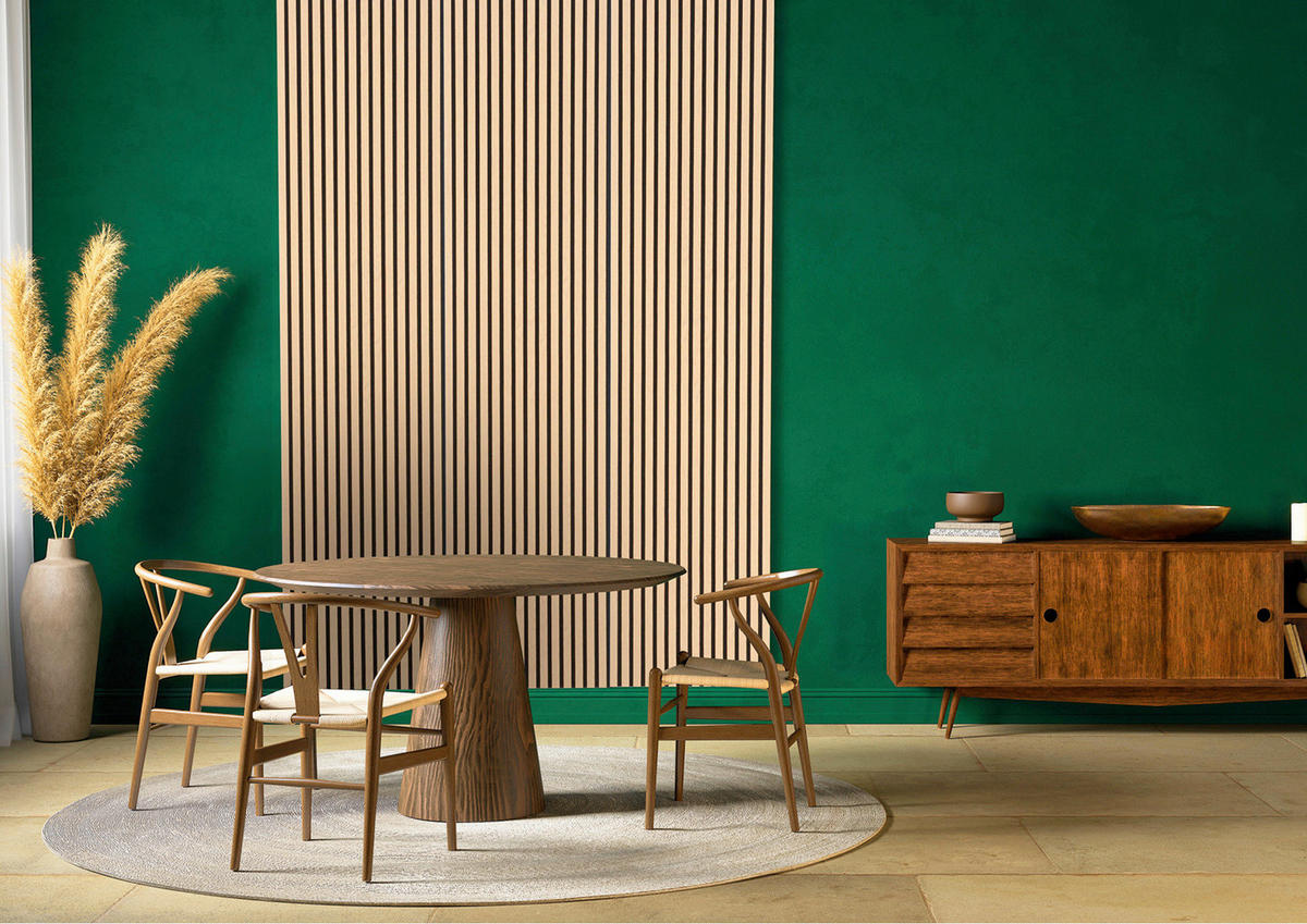 AKUSTIKPANEEL Esche furniert 57.25/1.9/240 cm  - Eschefarben, KONVENTIONELL, Holzwerkstoff/Textil (57.25/1.9/240cm)