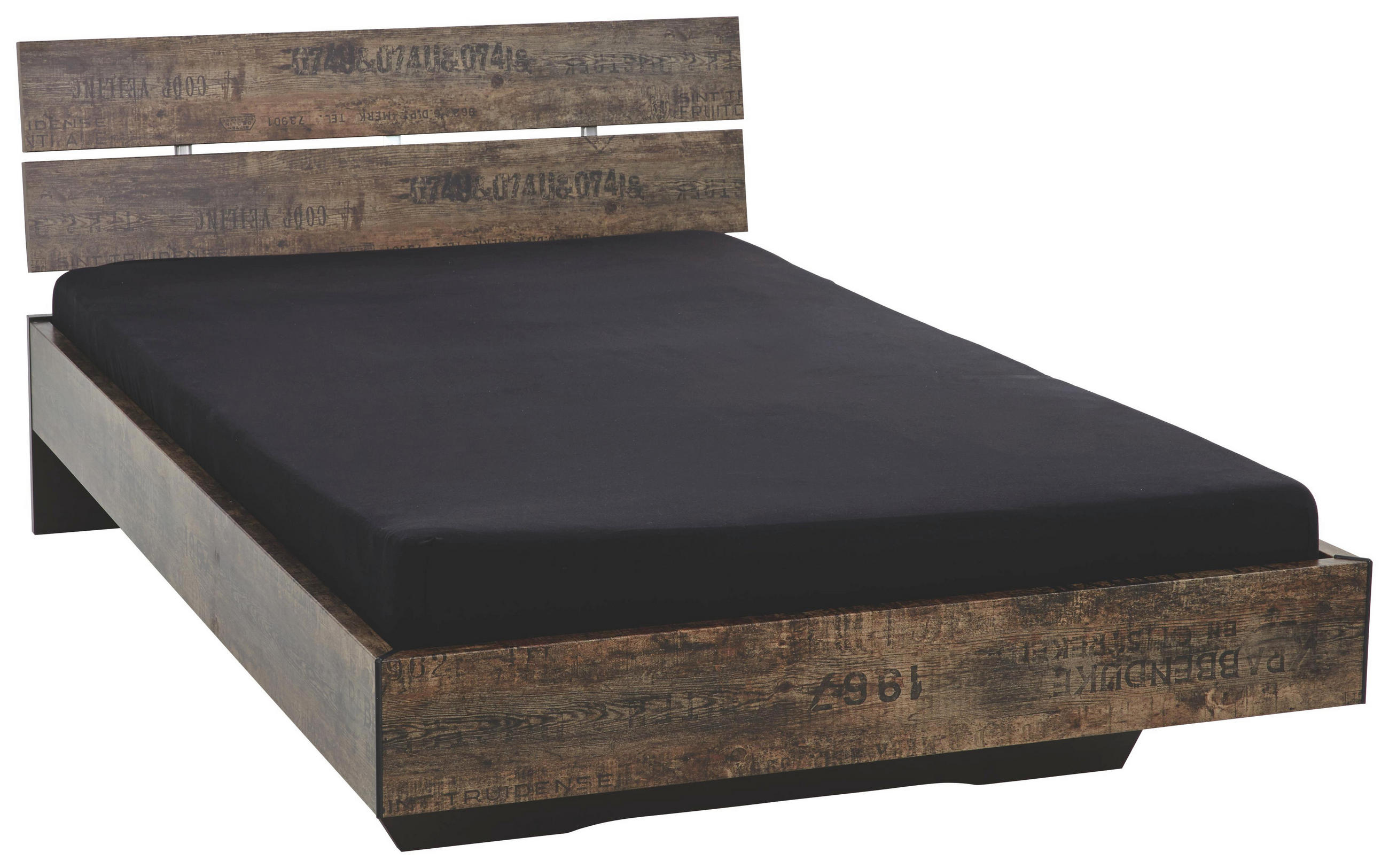 Einzelbetten Online Kaufen Xlutz Bett Schwarz Braun Design Holzwerkstoff 97 83 215cm