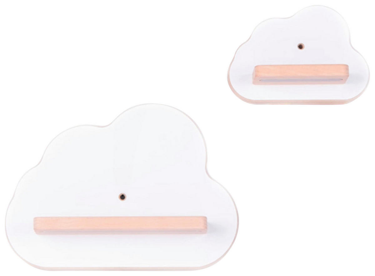 KINDERREGAL  - Weiss, Modern, Holzwerkstoff (22/16/5cm) - Livetastic