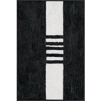 ÖLGEMÄLDE Abstraktes 40/60 cm  - Schwarz, Trend, Kunststoff/Textil (40/60cm) - Monee