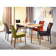 STUHL  in Webstoff Holz, Textil  - Blau/Eichefarben, KONVENTIONELL, Holz/Textil (47/91,5/59cm) - Cantus