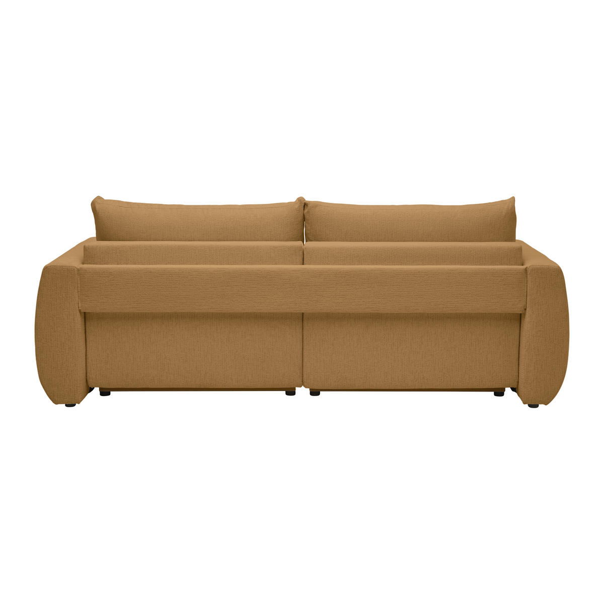 SCHLAFSOFA in Chenille, Jacquard Senfgelb  - Gelb/Senfgelb, Kunststoff/Textil (245/74-90/104cm) - MID.YOU