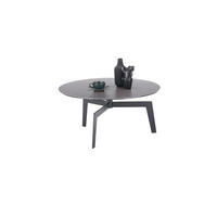 COUCHTISCH in Keramik 80/80/38 cm  - Schwarz/Grau, Design, Keramik/Metall (80/80/38cm) - Boxxx