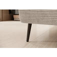 ECKSOFA  in Cord Taupe  174/277 cm  - Taupe/Schwarz, KONVENTIONELL, Textil/Metall (174/277cm) - Carryhome