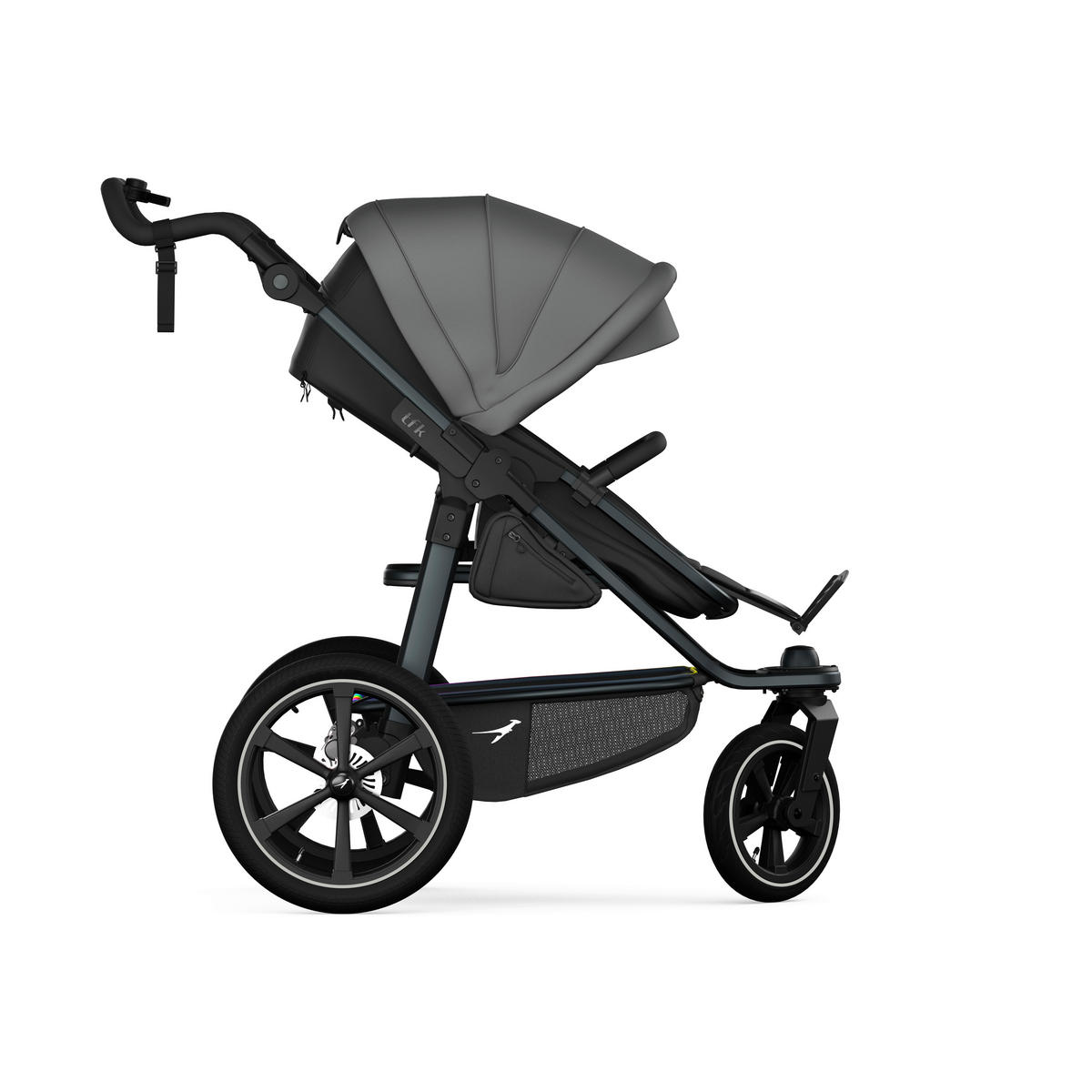 KOMBIKINDERWAGEN  tfk pro 2-in-1 Kombikinderwagen  grau  - Dunkelgrau/Anthrazit, Basics, Textil/Metall (66/118/110cm) - TFK