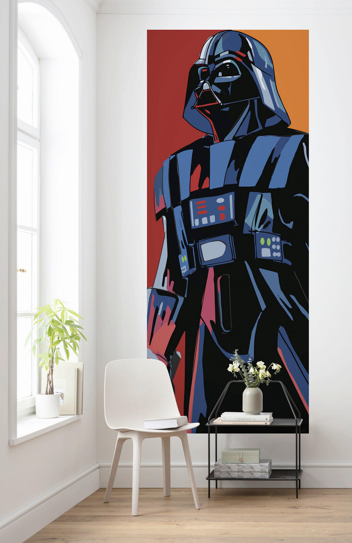 FOTOTAPETE CYBERT BY VADER  - Blau/Rot, Design, Textil (100/250cm) - Star Wars
