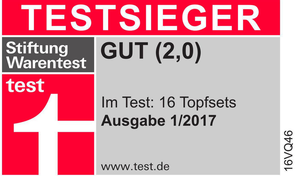 KOCHTOPFSET Intensa 5-teilig  - Silberfarben, Basics, Metall - Fissler