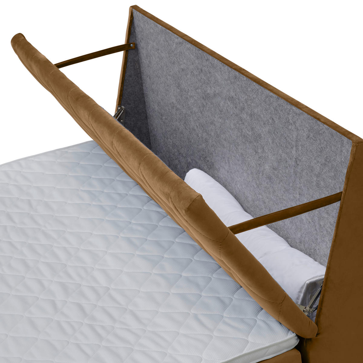 BOXSPRINGBETT 160/200 cm  in Beige  - Beige/Schwarz, KONVENTIONELL, Holz/Textil (160/200cm) - Ti'me