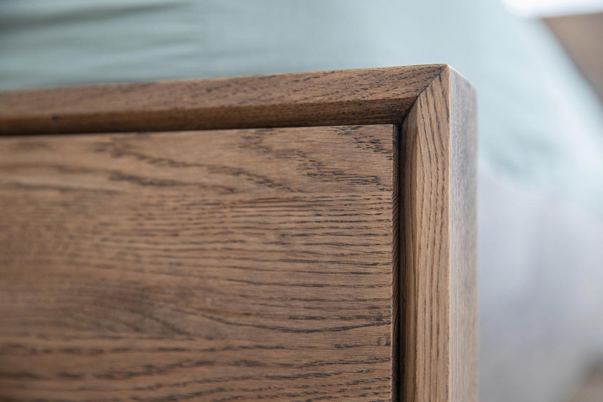 BETT 140/200 cm  in Eiche dunkel  - Eiche dunkel, MODERN, Holz (140/200cm) - Linea Natura