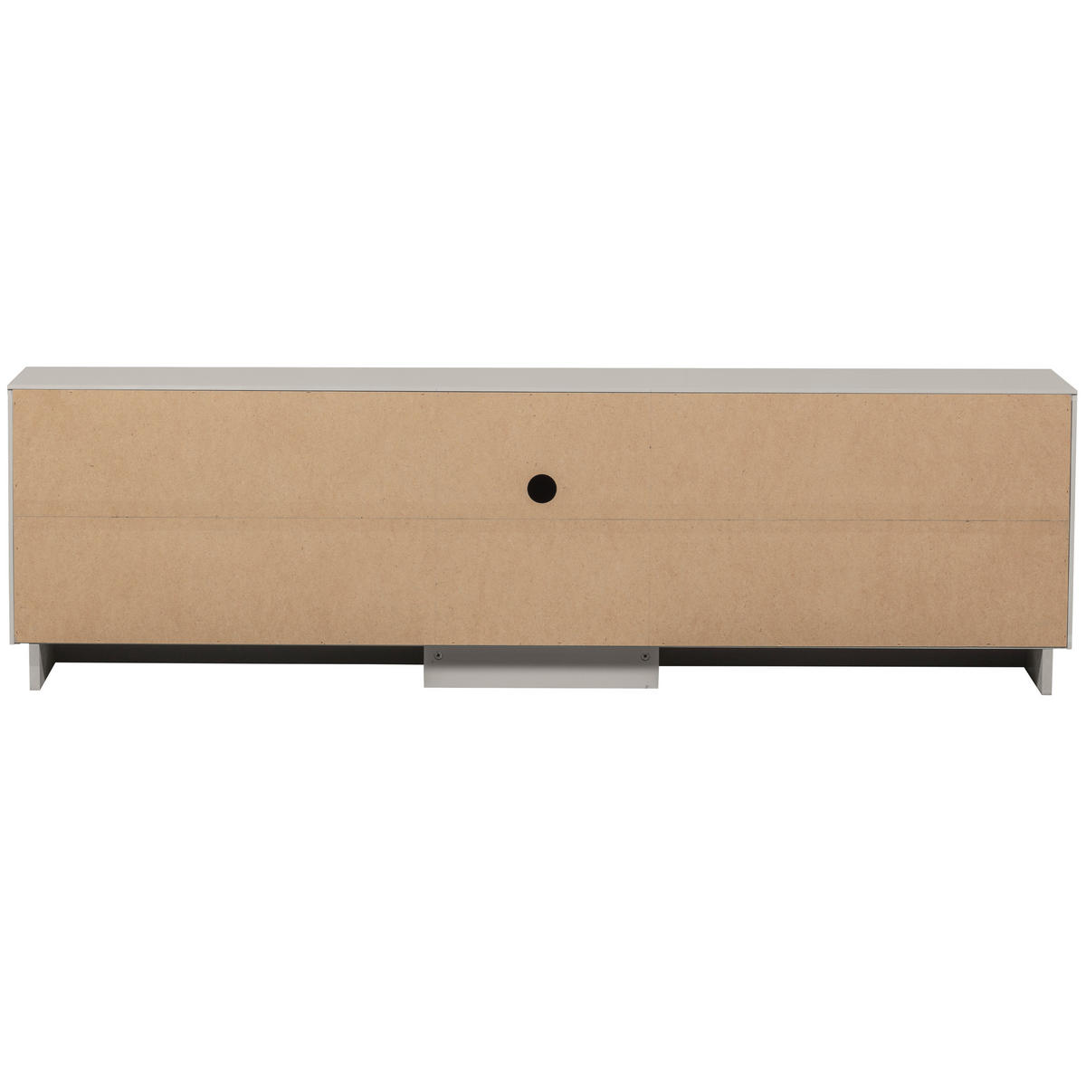 LOWBOARD Pencil  in 180/52/40 cm  - Hellgrau, Design, Holz (180/52/40cm) - Livetastic