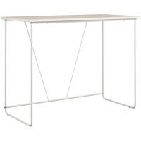 SCHREIBTISCH  in Naturfarben, Weiß  - Naturfarben/Weiß, Design, Holzwerkstoff/Metall (99/75/49cm) - MID.YOU