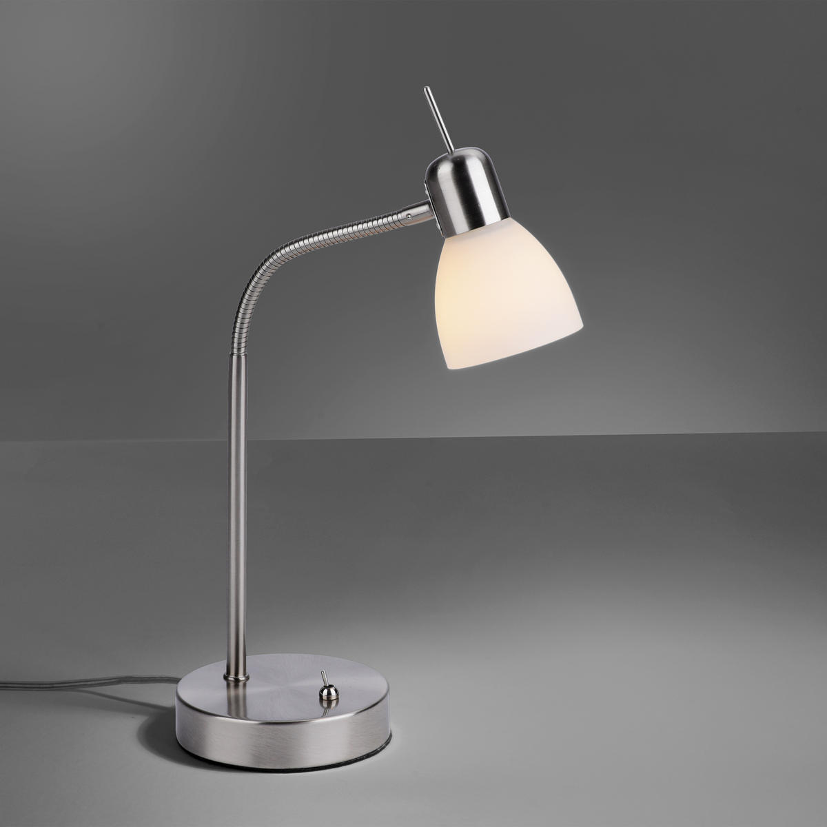 STONA LAMPA - boja nerđajućeg čelika, Osnovno, staklo/metal (25/25/47cm)